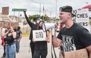 Protesters march to Evansdale campus to make their demands of West Virginia University police